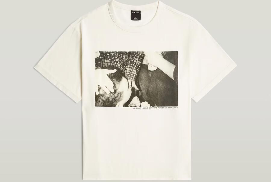 G-Star RAW Loose Photo T-Shirt Wit Dames - Foto 4