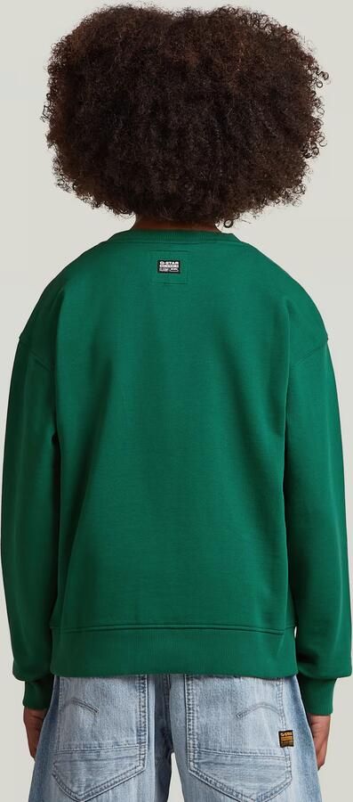 G-Star RAW Loose Sweater Jongens Groen jongens - Foto 3