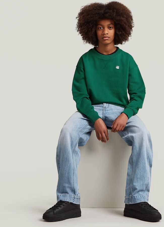 G-Star RAW Loose Sweater Jongens Groen jongens - Foto 2