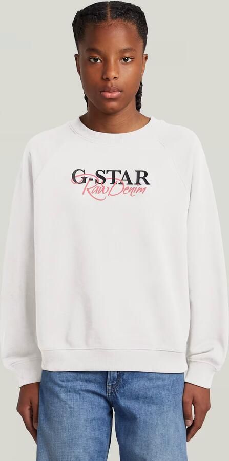 G-Star RAW Loose Sweater Meisjes Wit meisjes - Foto 5