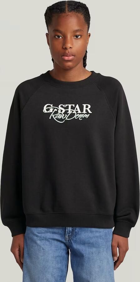 G-Star RAW Loose Sweater Meisjes Zwart meisjes - Foto 5