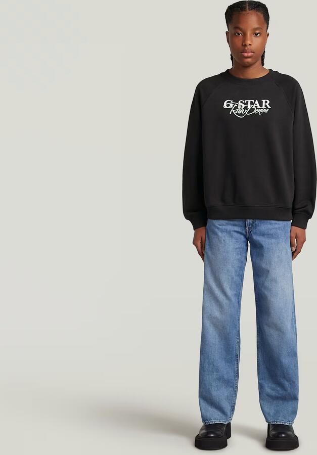 G-Star RAW Loose Sweater Meisjes Zwart meisjes - Foto 2