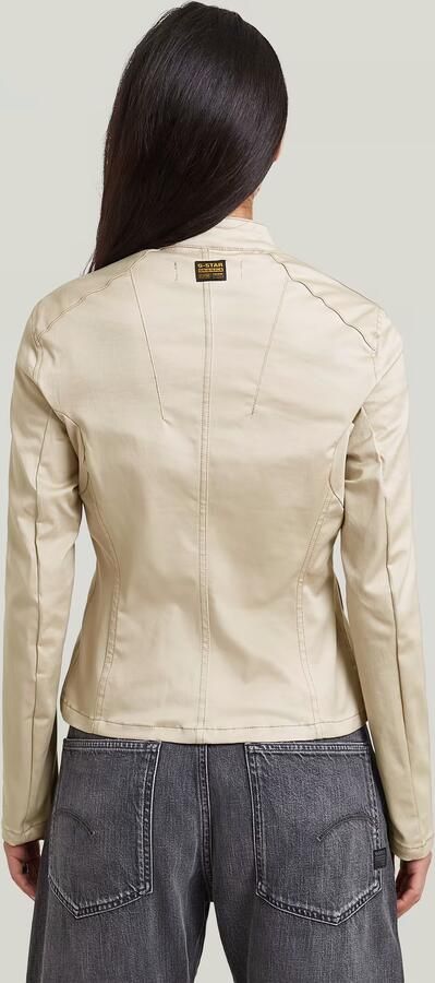G-Star RAW Lynn Biker Jack Beige Dames - Foto 6