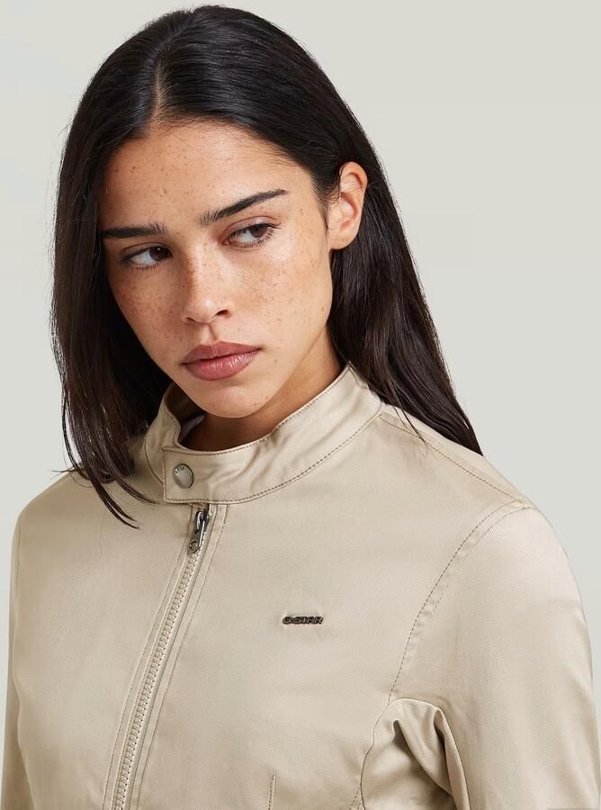 G-Star RAW Lynn Biker Jack Beige Dames - Foto 4
