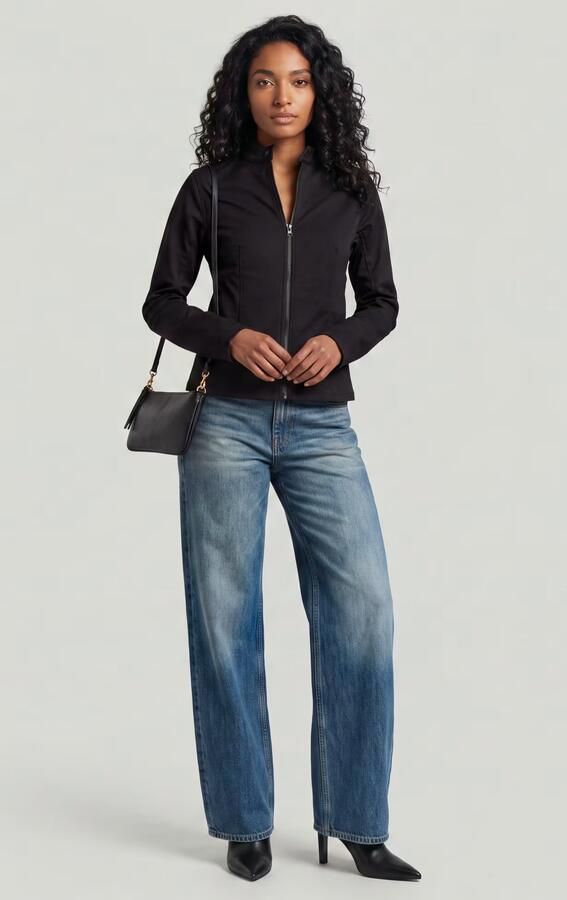 G-Star RAW Lynn Biker Jack Zwart Dames - Foto 4