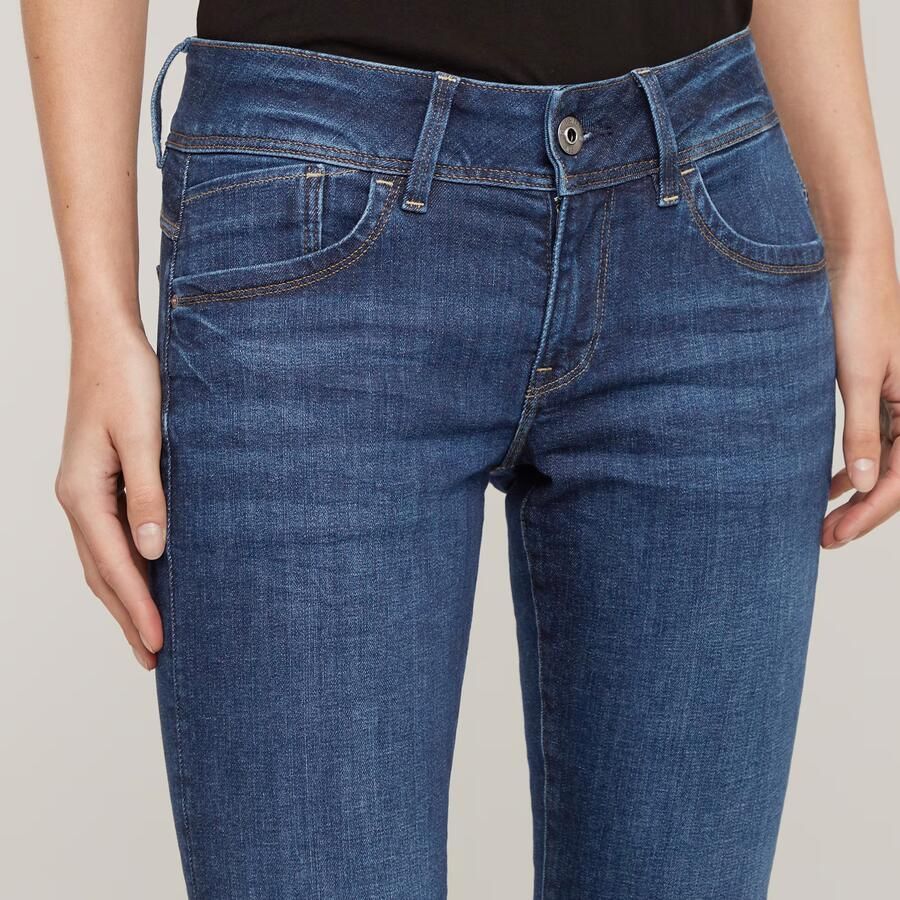 G-Star RAW Lynn Mid Skinny Jeans Donkerblauw Dames - Foto 2