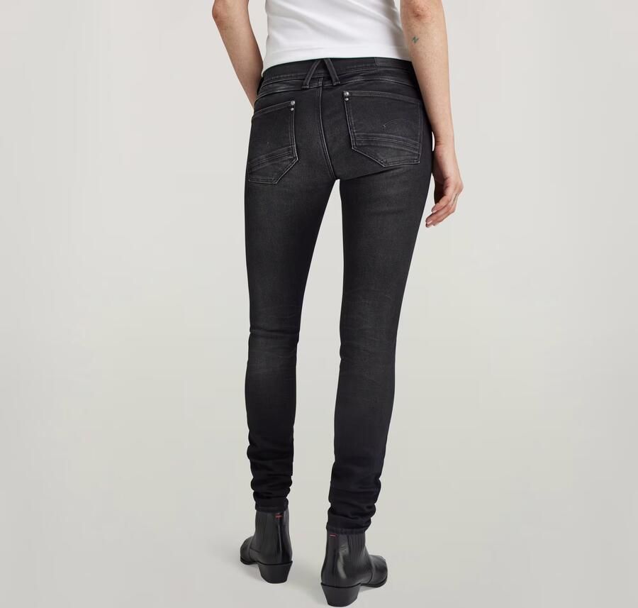 G-Star RAW Lynn Mid Skinny Jeans Grijs Dames - Foto 5