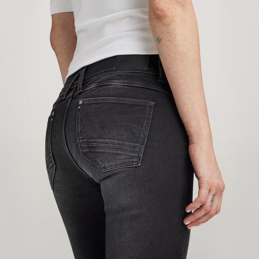 G-Star RAW Lynn Mid Skinny Jeans Grijs Dames
