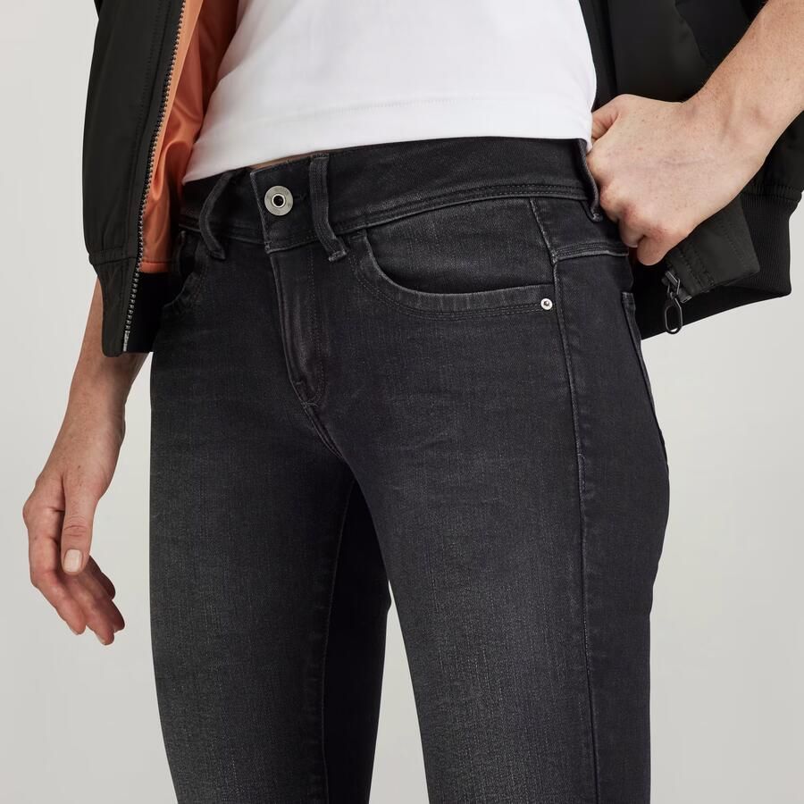 G-Star RAW Lynn Mid Skinny Jeans Grijs Dames - Foto 2