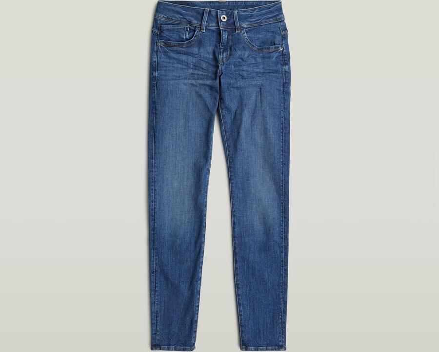 G-Star RAW Lynn Mid Skinny Jeans Midden blauw Dames - Foto 5