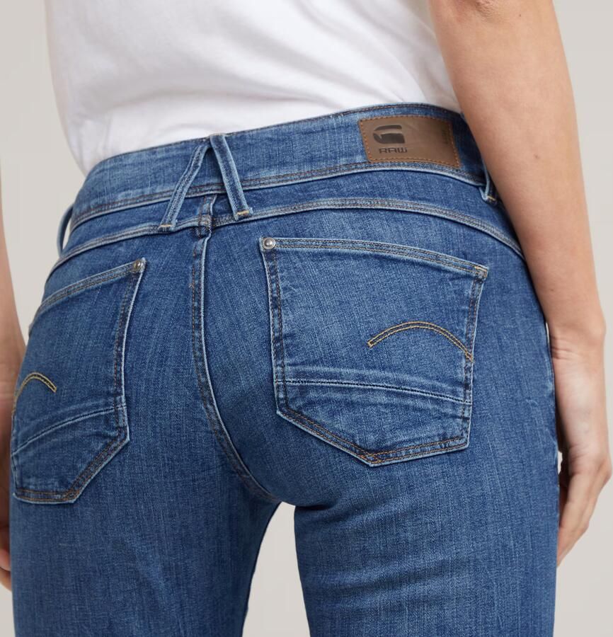 G-Star RAW Lynn Mid Skinny Jeans Midden blauw Dames - Foto 3