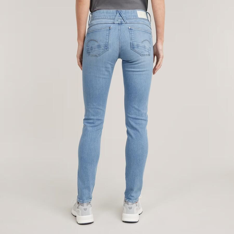 G-Star RAW Lynn Mid Skinny Jeans Midden blauw Dames