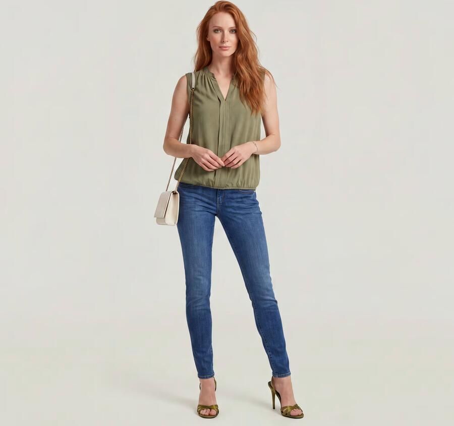 G-Star RAW Lynn Mid Skinny Jeans Midden blauw Dames - Foto 5