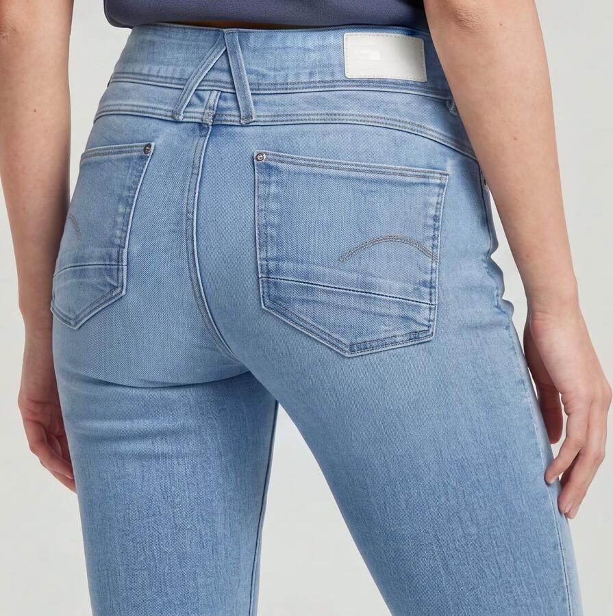 G-Star RAW Lynn Mid Skinny Jeans Midden blauw Dames - Foto 3
