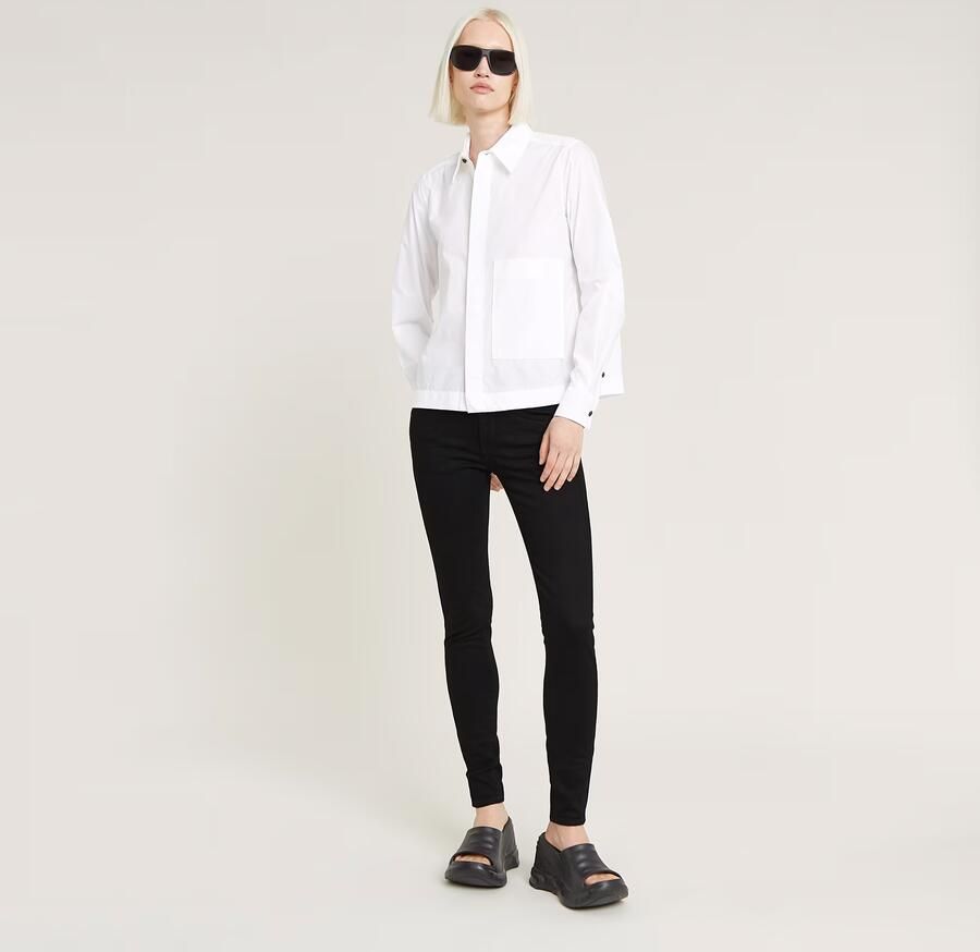 G-Star RAW Lynn Mid Skinny Jeans Zwart Dames - Foto 5