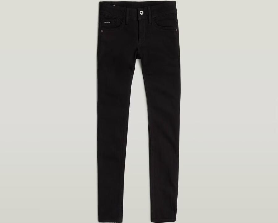 G-Star RAW Lynn Mid Skinny Jeans Zwart Dames - Foto 6