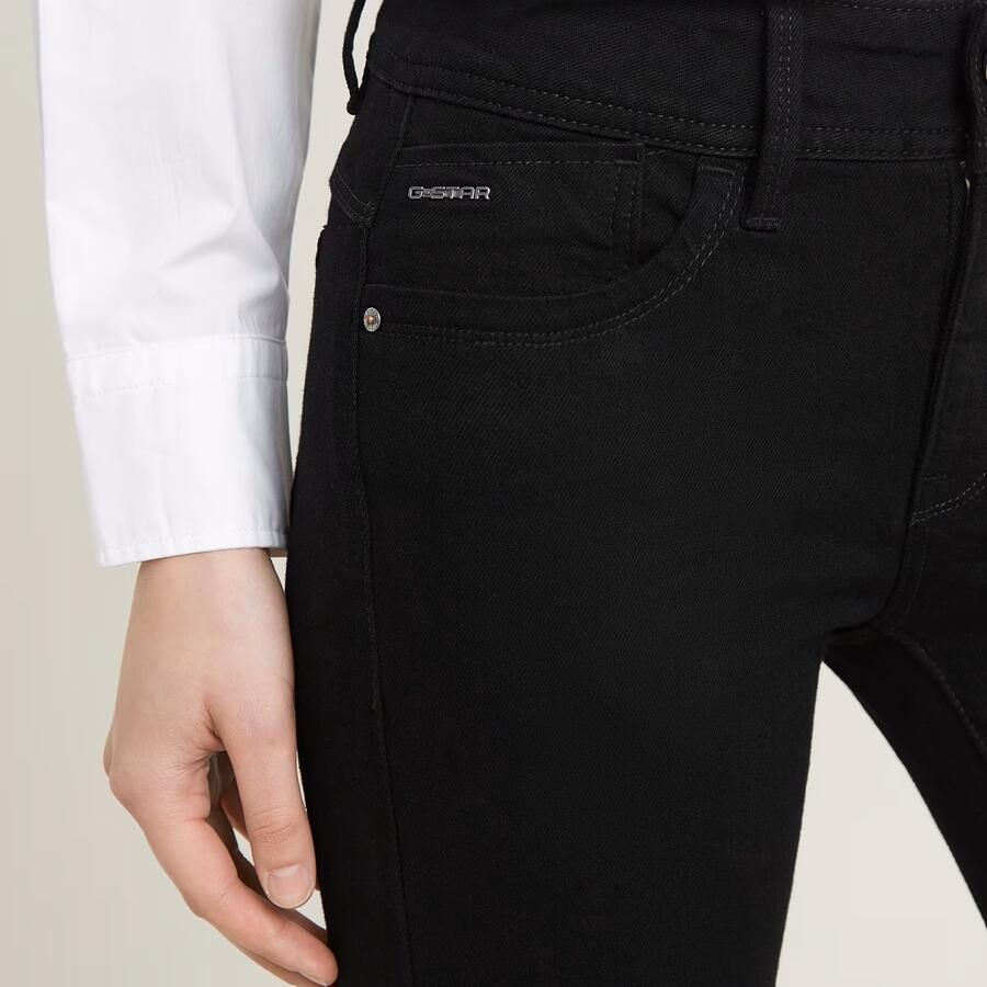 G-Star RAW Lynn Mid Skinny Jeans Zwart Dames - Foto 2