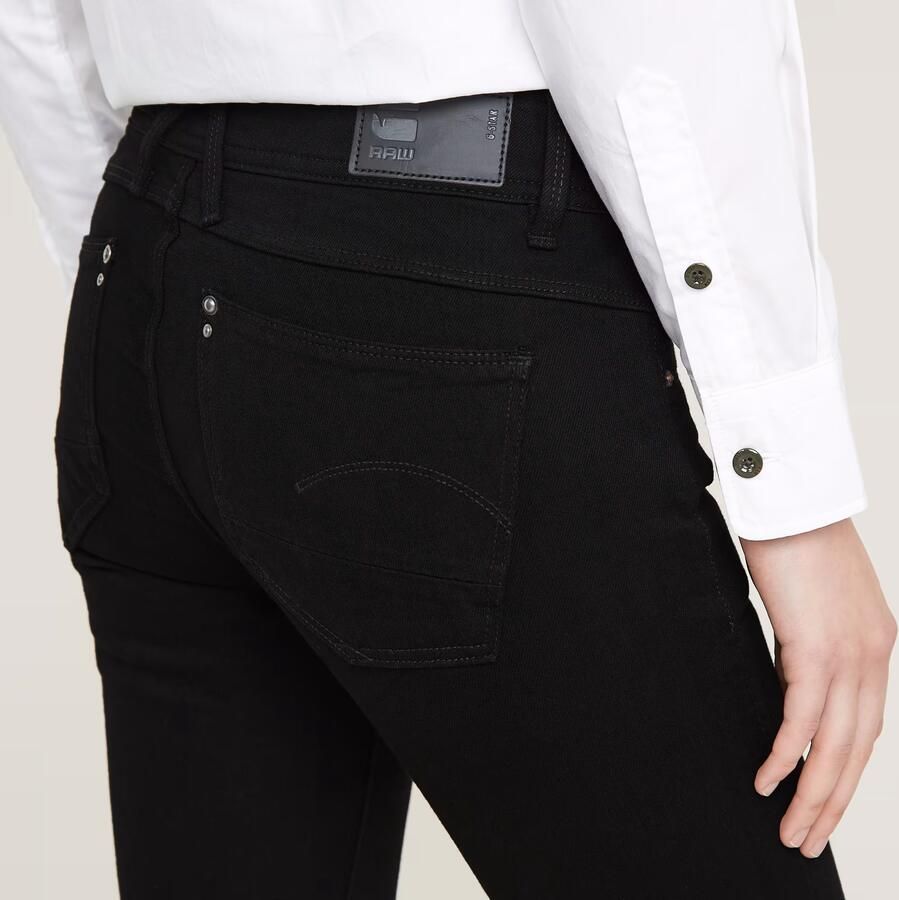 G-Star RAW Lynn Mid Skinny Jeans Zwart Dames - Foto 4