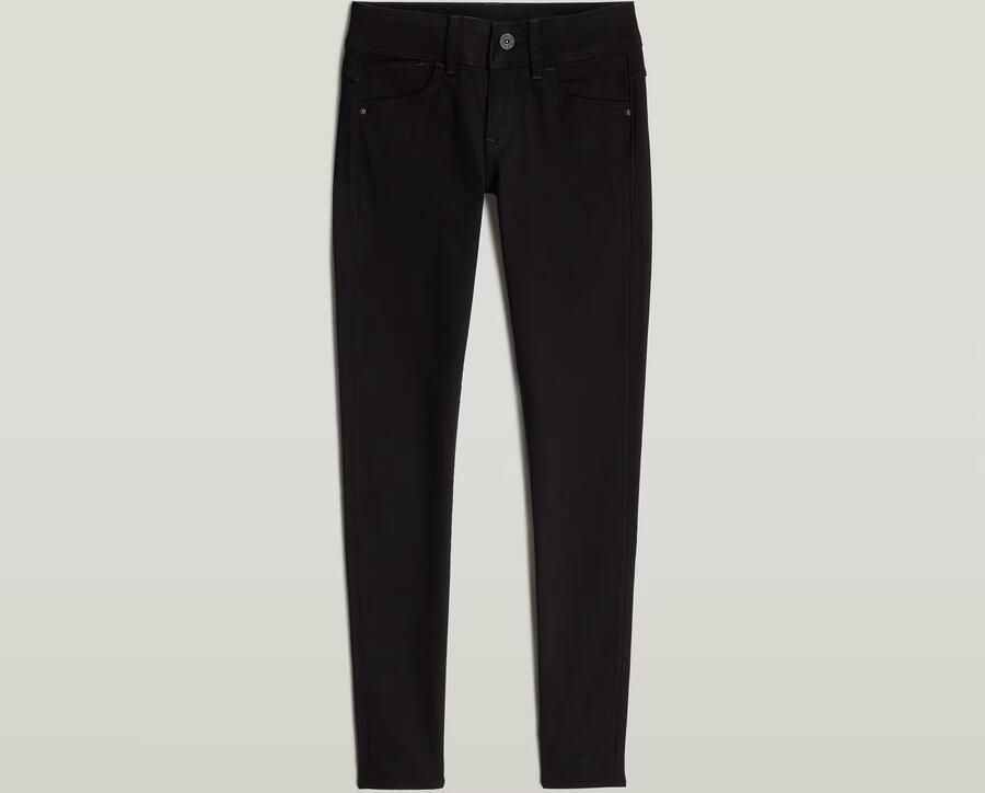 G-Star RAW Lynn Mid Skinny Jeans Zwart Dames - Foto 6
