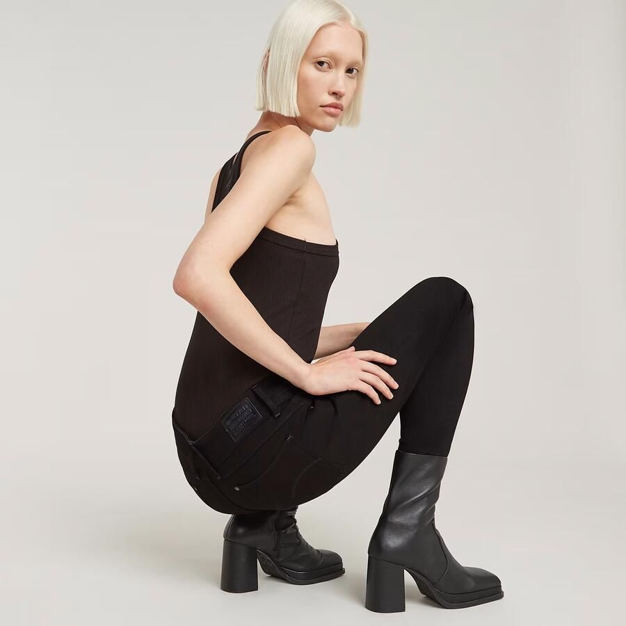 G-Star RAW Lynn Mid Skinny Jeans Zwart Dames - Foto 3