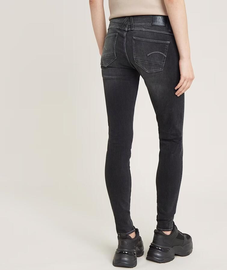 G-Star RAW Lynn Mid Skinny Jeans Zwart Dames - Foto 5