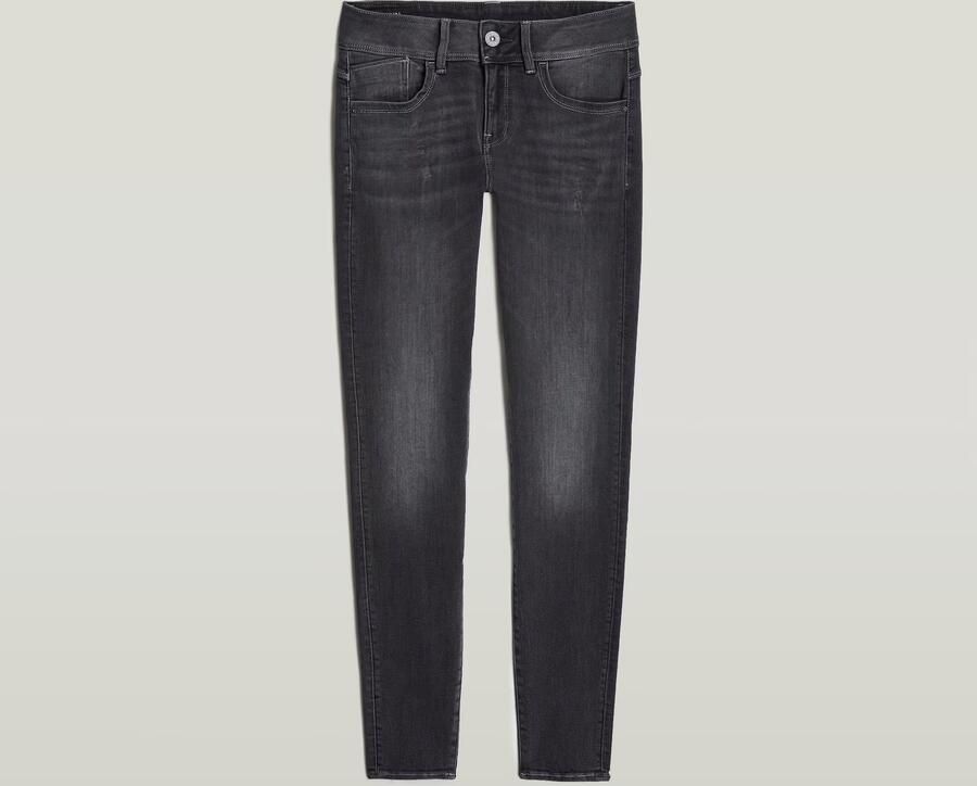 G-Star RAW Lynn Mid Skinny Jeans Zwart Dames - Foto 6