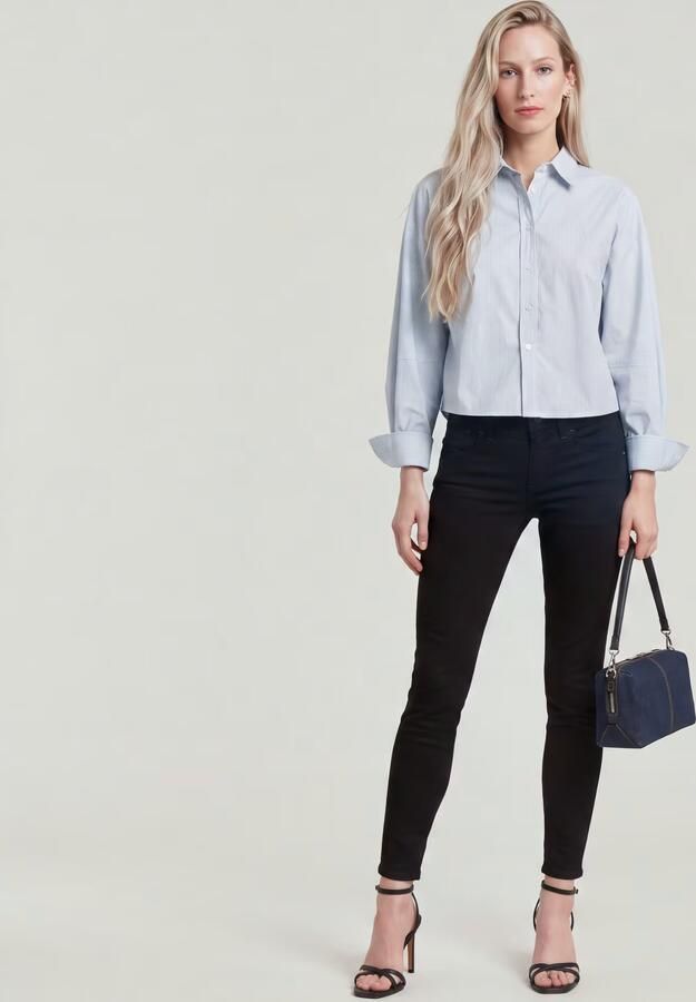 G-Star RAW Lynn Mid Skinny Jeans Zwart Dames - Foto 6