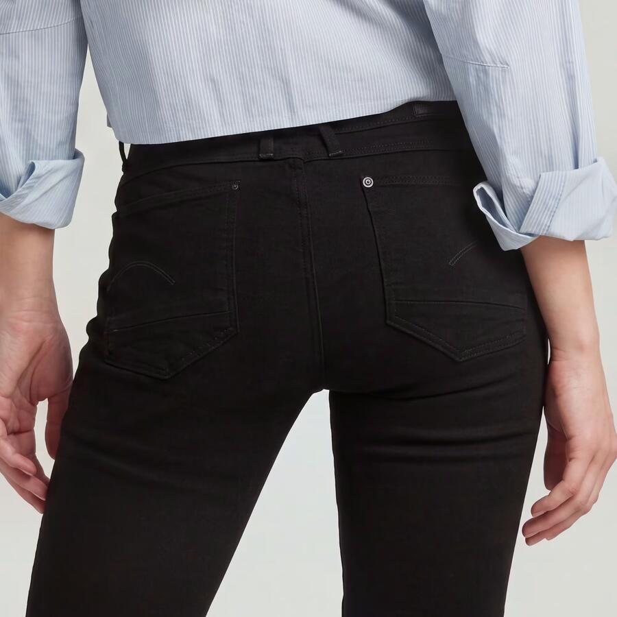G-Star RAW Lynn Mid Skinny Jeans Zwart Dames - Foto 5