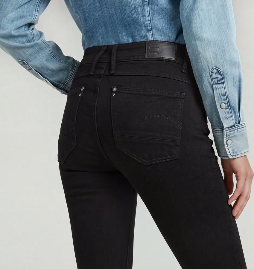 G-Star RAW Lynn Mid Skinny Jeans Zwart Dames - Foto 5
