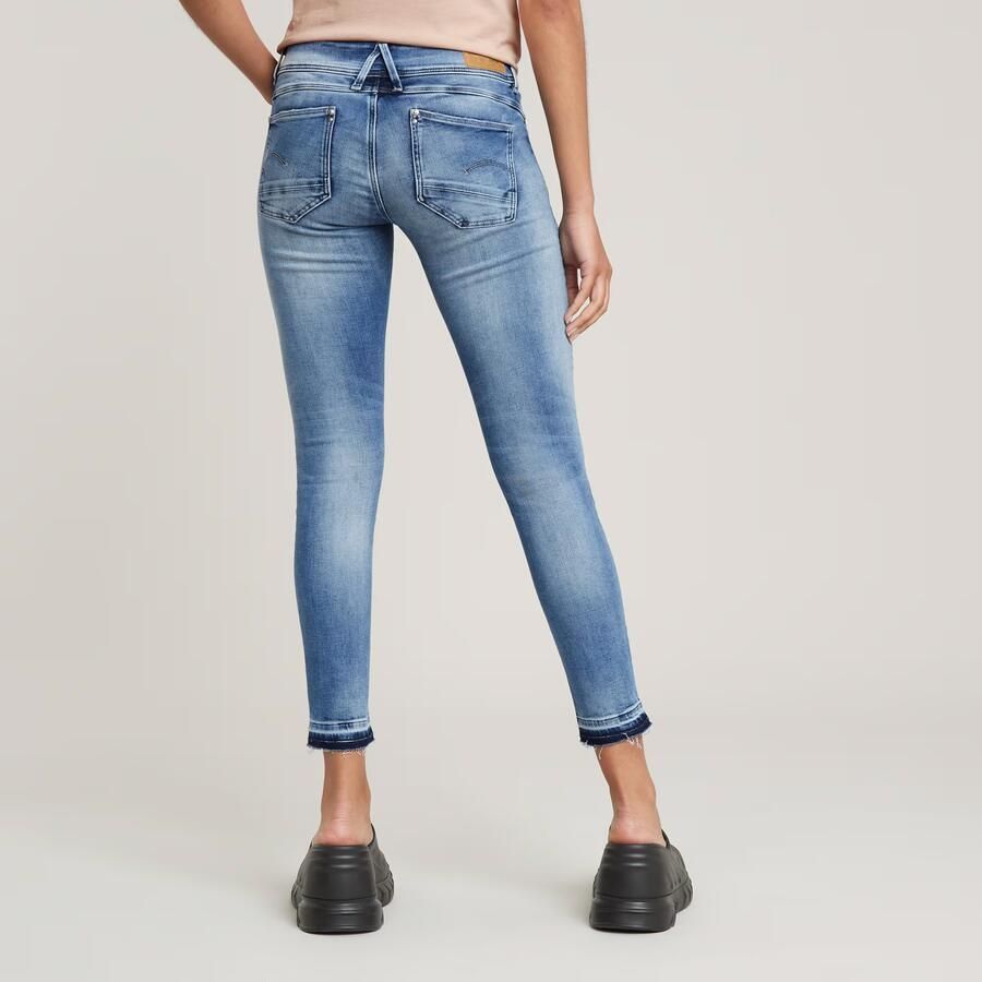 G-Star RAW Lynn Mid Skinny Ripped Edge Ankle Jeans Lichtblauw Dames - Foto 2