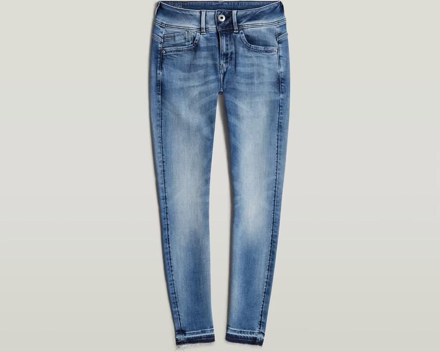 G-Star RAW Lynn Mid Skinny Ripped Edge Ankle Jeans Lichtblauw Dames - Foto 7
