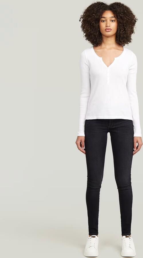 G-Star RAW Lynn Skinny Jeans II Grijs Dames - Foto 4