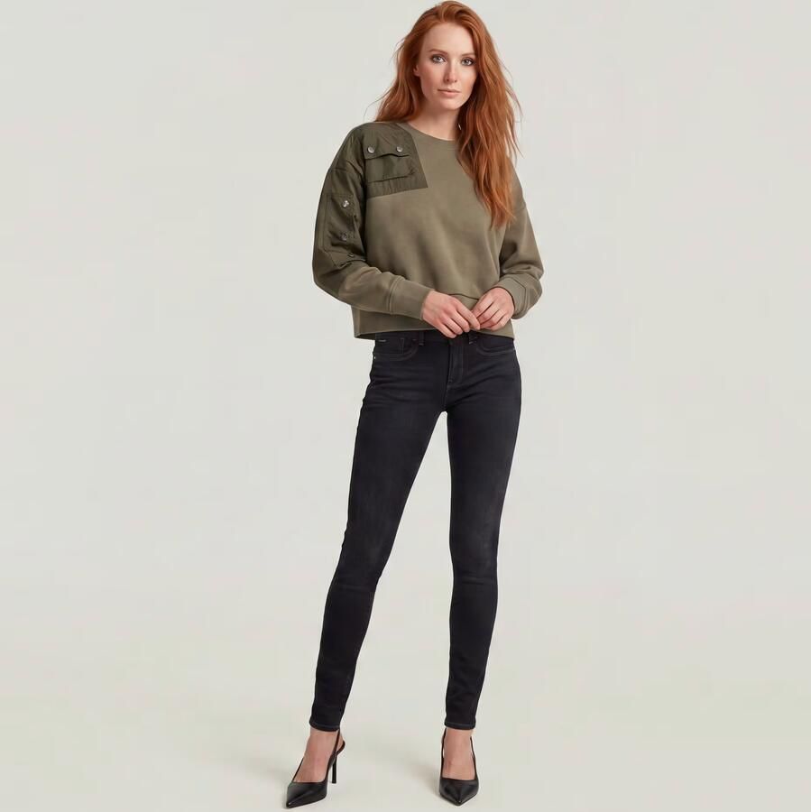 G-Star RAW Lynn Skinny Jeans II Grijs Dames - Foto 4