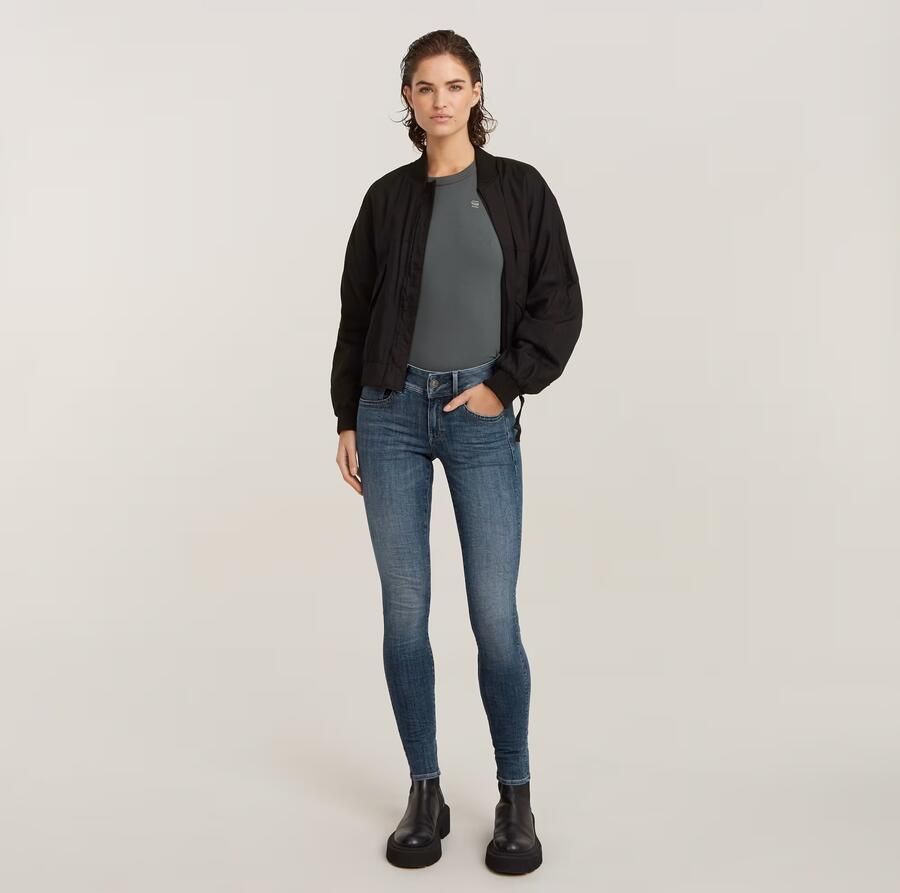 G-Star Raw Super skinny fit jeans met viscose model 'Lynn' - Foto 6