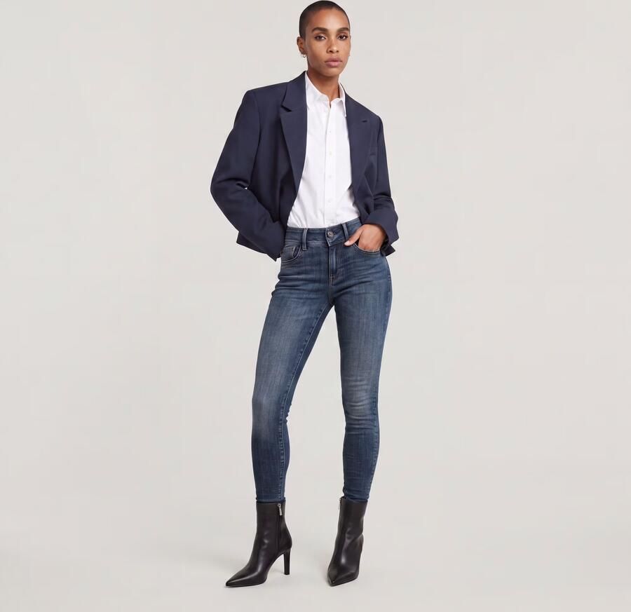 G-Star Raw Super skinny fit jeans met viscose model 'Lynn' - Foto 11
