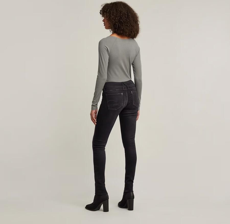 G-Star RAW Skinny fit jeans Mid Waist Skinny met elastaan-aandeel - Foto 12