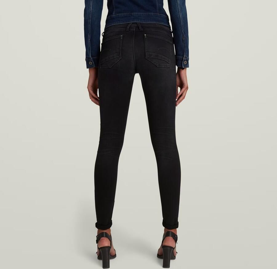 G-Star RAW Lynn Super Skinny Jeans Zwart Dames - Foto 6