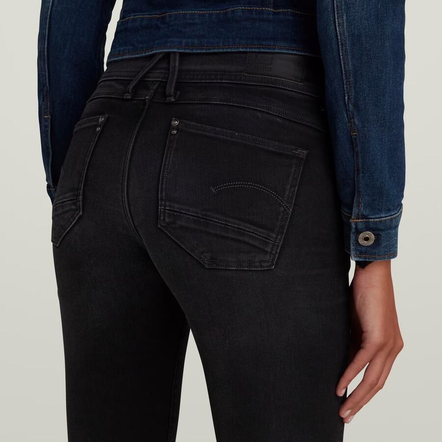 G-Star RAW Lynn Super Skinny Jeans Zwart Dames - Foto 4