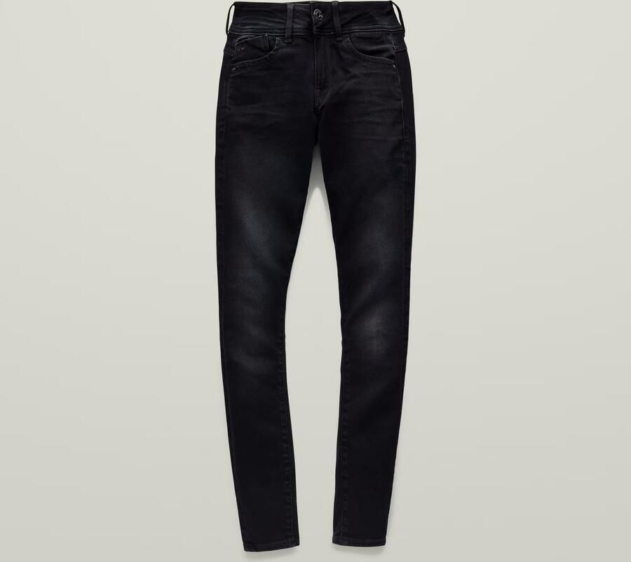G-Star RAW Lynn Super Skinny Jeans Zwart Dames - Foto 8