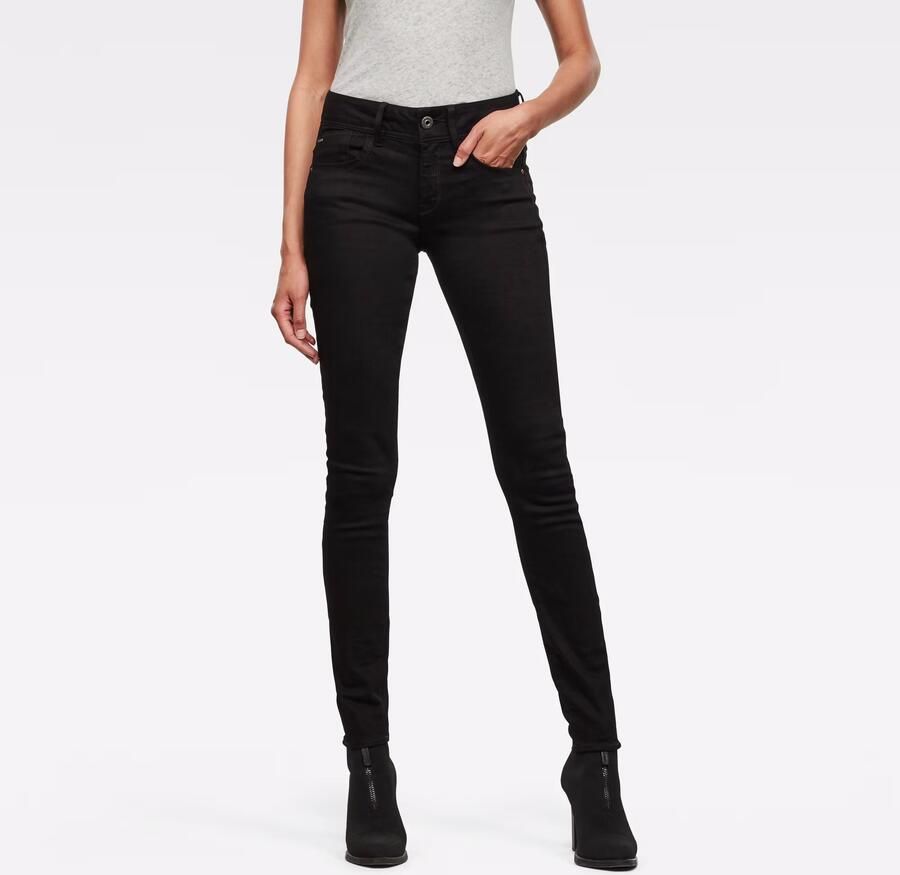 G-Star RAW Lynn Super Skinny Jeans Zwart Dames - Foto 6