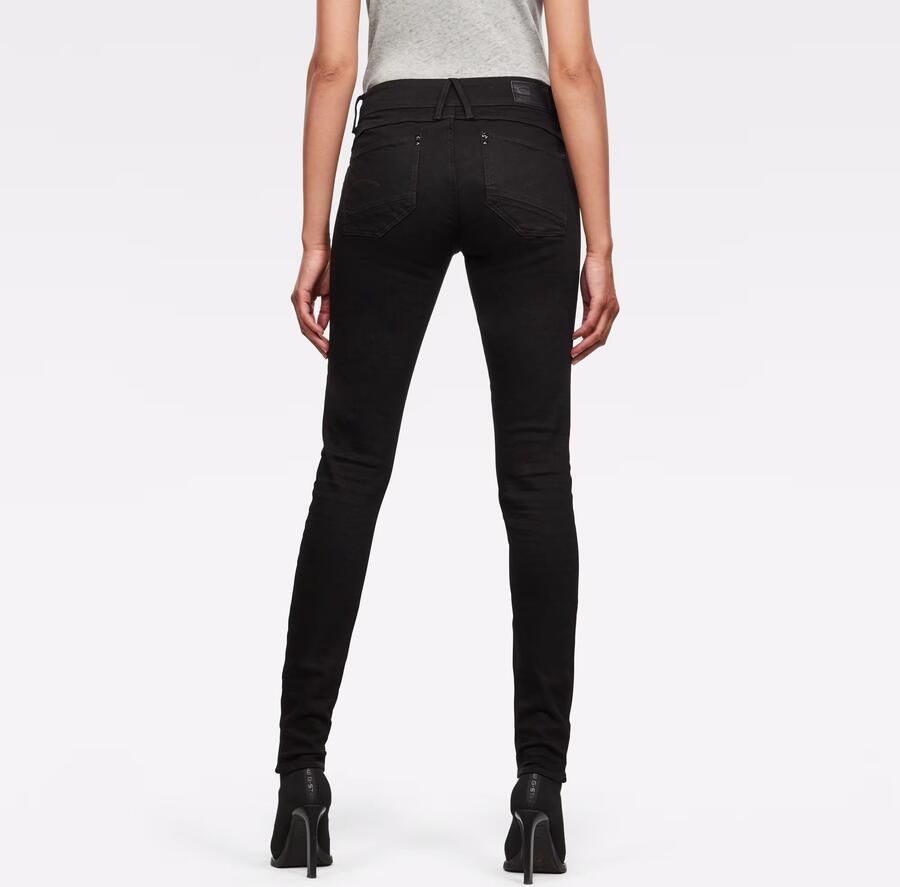G-Star RAW Lynn Super Skinny Jeans Zwart Dames - Foto 4