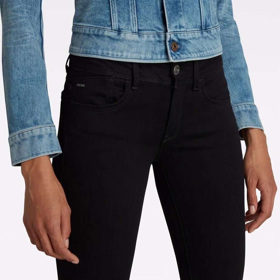 G-Star RAW Skinny fit jeans Lynn D-Mid Waist Super Skinny elegante variant van de klassieke 5-pocket jeans - Foto 4