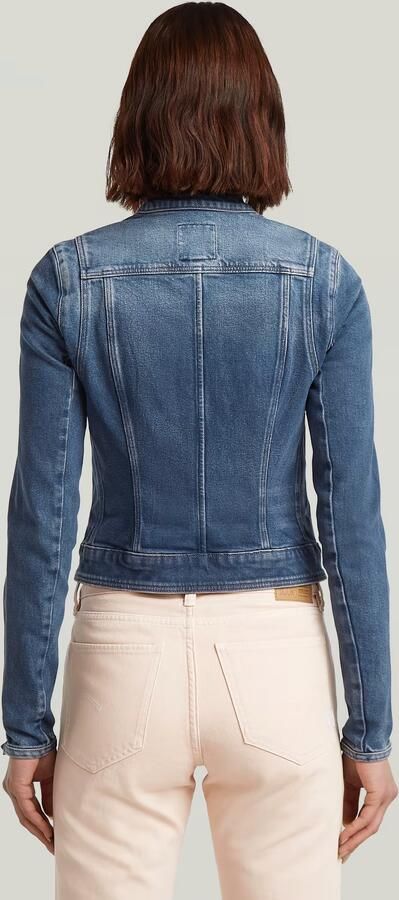 G-Star RAW Lynn Zip Grip Slim Jack Donkerblauw Dames - Foto 6