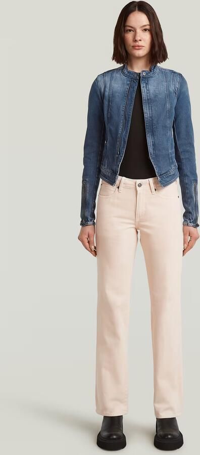 G-Star RAW Lynn Zip Grip Slim Jack Donkerblauw Dames - Foto 7