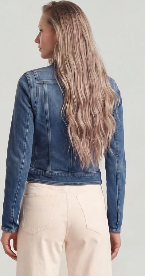 G-Star RAW Lynn Zip Grip Slim Jack Donkerblauw Dames - Foto 6