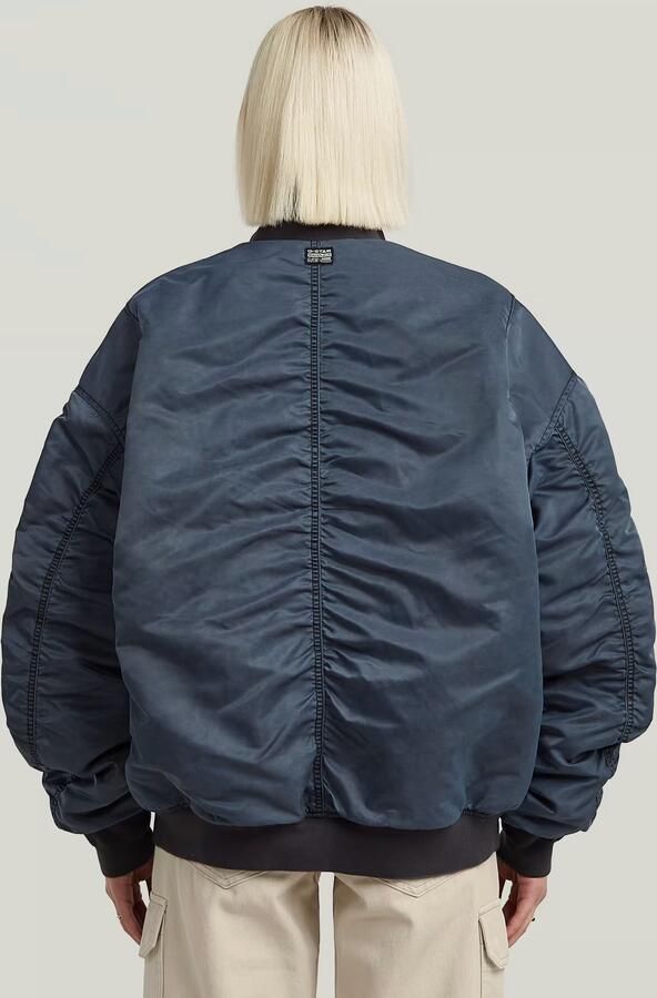 G-Star RAW Macro Balloon Bomberjack Donkerblauw Dames - Foto 6