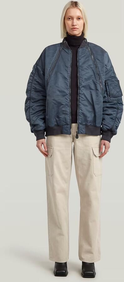 G-Star RAW Macro Balloon Bomberjack Donkerblauw Dames - Foto 5