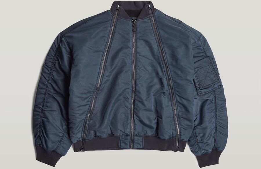 G-Star RAW Macro Balloon Bomberjack Donkerblauw Dames - Foto 4