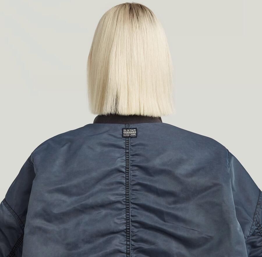 G-Star RAW Macro Balloon Bomberjack Donkerblauw Dames - Foto 2