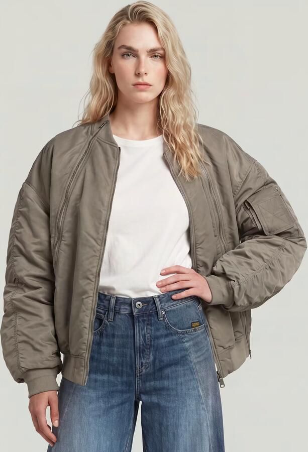 G-Star RAW Macro Balloon Bomberjack Wit Dames - Foto 4